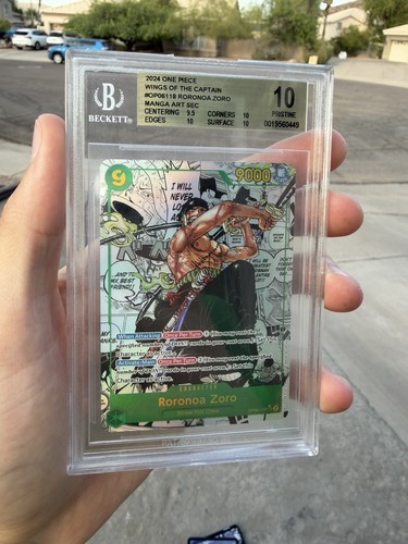 Roronoa Zoro (Alternate Art Manga) graded BGS 10 for sale on eBay