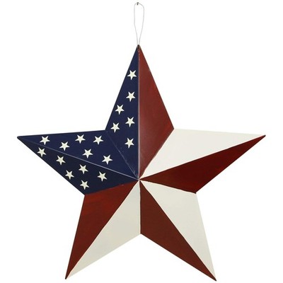 American Flag Theme Barn Star Decoration