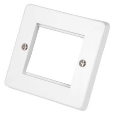 Crabtree 7091 1 Gang 2 Module Euro Plate