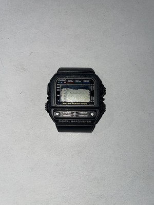 Rare Vintage Casio BM-100WJ Men s Digital Barometer Sports Watch For Parts Only