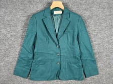 Vintage 70s Pendleton Wool Blazer Jacket Women's 10 Green Pure Virgin Wool USA