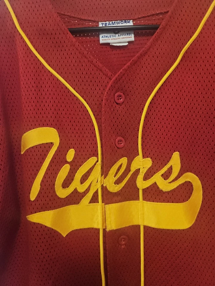 Camiseta deportiva de béisbol vintage de los Tigres con ropa deportiva para hombre talla XL Foto 2 de 4