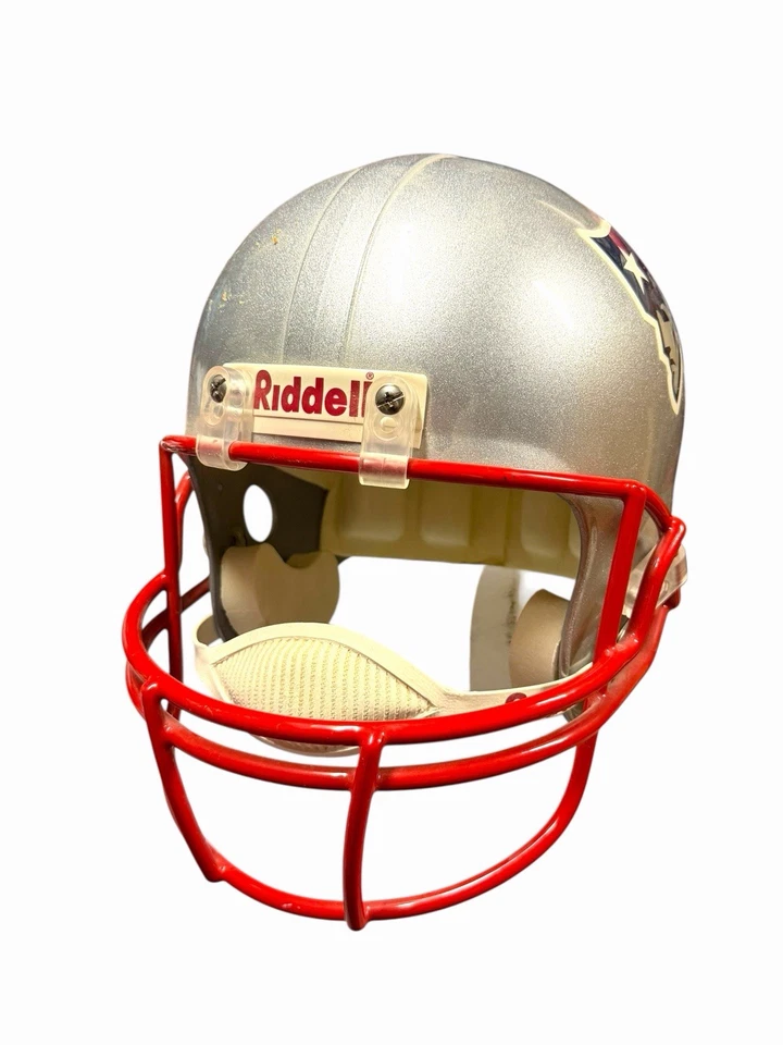 Casco grande réplica auténtica Riddell de los New England Patriots NFL de colección raro Foto 2 de 4