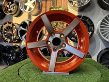 4x 15 Inch 5x114.3 Vossen Cv3-r Style Orange Wheels Fits For Honda Hyundai