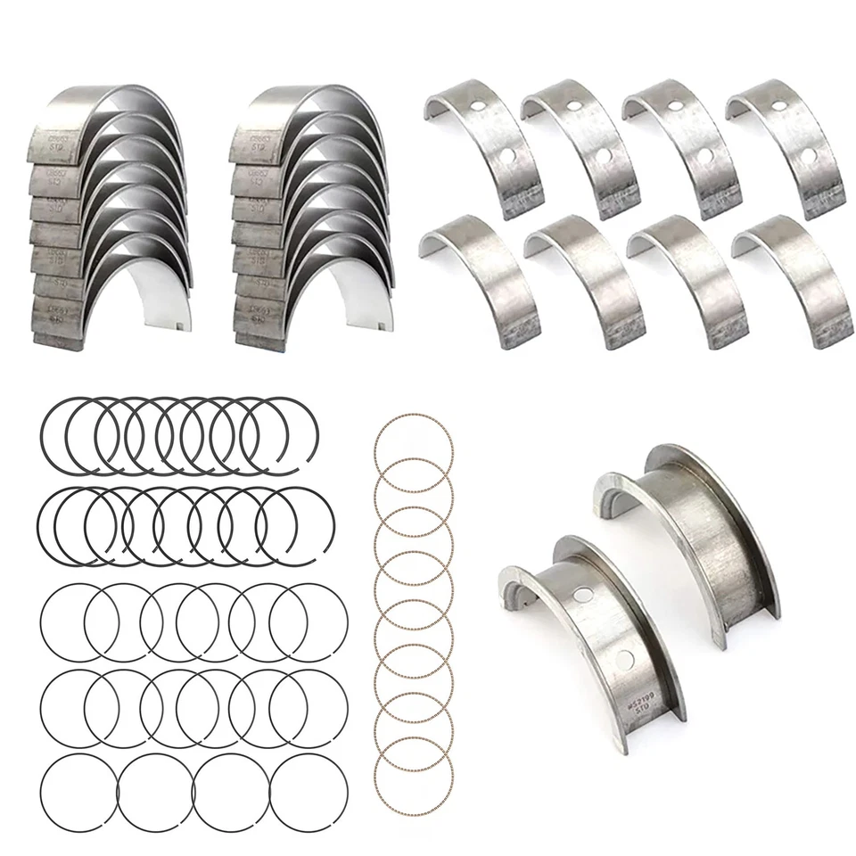 Durable Main & Rod Bearings w/ Piston Rings 99-16 for CHEVY for GM LS Gen III IV - Image 3 of 4
