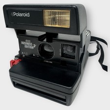 Polaroid Instant Camera 600 Business Edition 2 w/strap - untested CLEAN