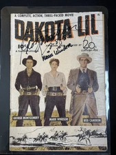 1950 Fox Dakota Lil comic book Western SIGNED Marie Windsor George Montogomery