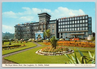 Royal Marine Hotel Dun Laoghaire Dublin Ireland Hinde Studios 4x6 Postcard