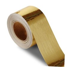 Peel and Stick Wallpaper Border, PVC Self Adhesive 3.9" x 394" Brushed Gold