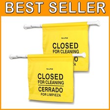 2-Pack Restroom Closed for Cleaning Signs