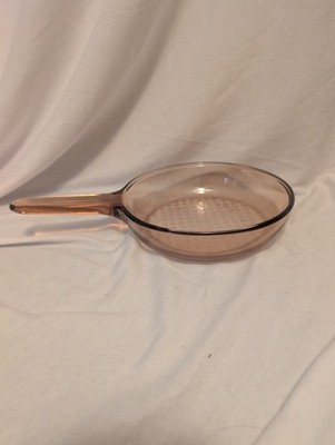 Vision Corning France Glass Skillet Waffle Bottom, 7  Waffle Bottom VINTAGE