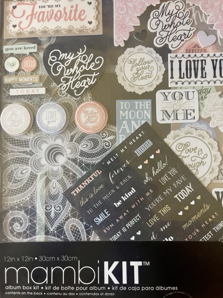 Kit de caja de álbum de recortes Me & My Big Ideas mambiKIT 12x12 - NUEVO | Tema romántico Foto 3 de 4