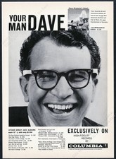 1958 Dave Brubeck photo Columbia Records vintage print ad