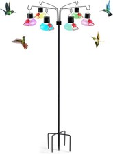 Solar Hummingbird Feeders for Outdoors Decorative Forest Clear