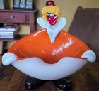 Vintage Murano Art Glass Clown Ashtray Dish-Hand Blown Venetian Italy Figurine