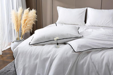 White Waffle Duvet Cover Set - Soft Washed Cotton, Lightweight, Minimalist Desig