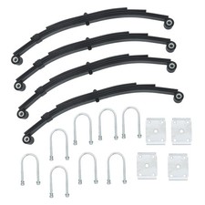 4 leaves 2500lbs Trailer Spring 5000lbs Tandem Spring Kit Include U-bolt Kit