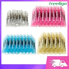 Heat Shrink Butt Wire Splice Connectors 26-10AWG 100-200PCS Seal Crimp Terminals