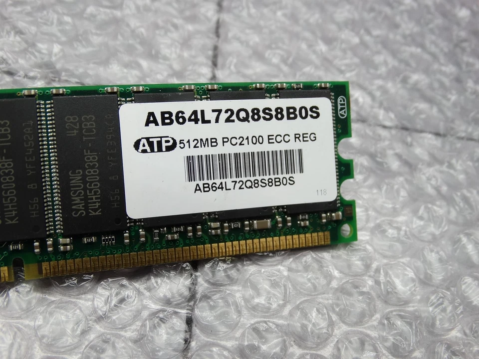 IBM 256MB PC2100 DDR ECC Memory DIMM PN:09N4306 (Lot of 4) - Image 2 of 4