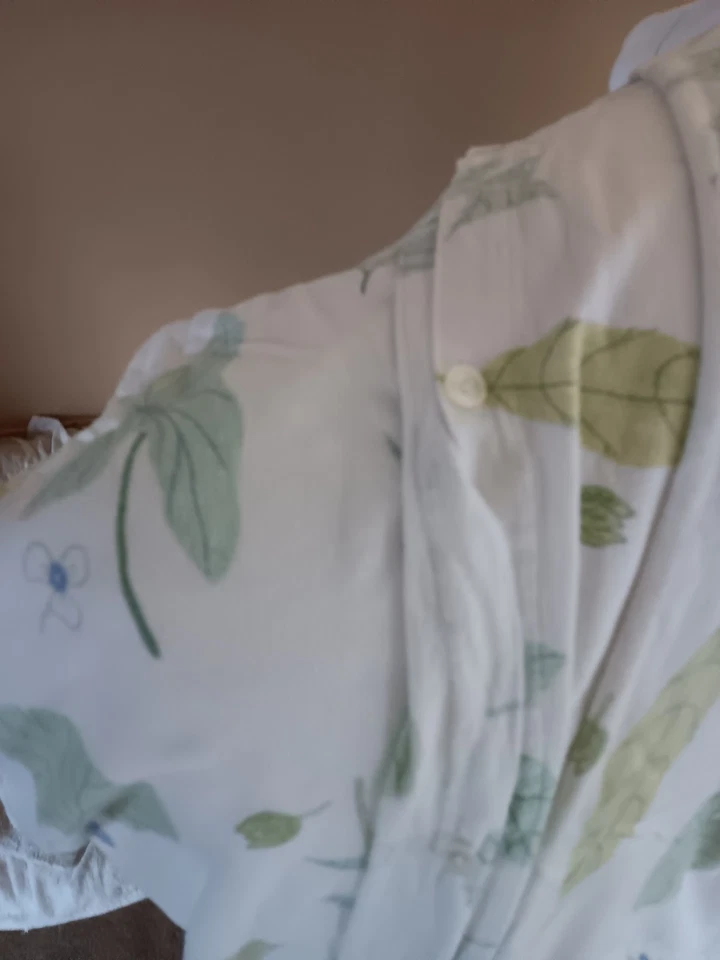 Funda nórdica de franela Queen estampado botánico Foto 4 de 4