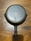 Vintage BSR Birmingham Stove & Range Co No. 5 A Red Mountain Cast Iron Skillet
