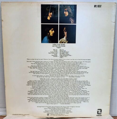 The Kinks Arthur Or The Decline & Fall Of The British Empire Vinyl LP 1983 Spain - Picture 3 of 5