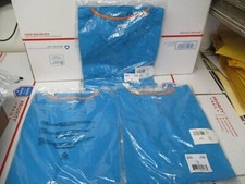 NEW 3 SCRUBSTAR WOMEN'S CORE ESSENTIALS SCRUB TOPS TURQUOISE SMALL FREE SHIPP