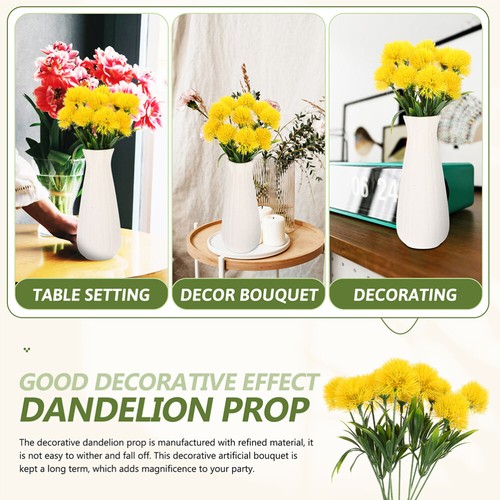 36 pcs Realistic Artificial Lifelike DIY Decorative Faux Dandelion Bunches - Picture 3 of 12