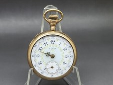 1912 Elgin Gold-Filled Open Face Fancy Dial Pocket Watch Grade 324 Model 3 0s 7j