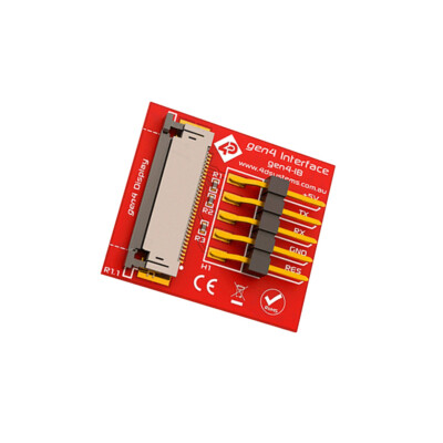 GEN4-IB Adapter 5pin ZIF 30 Interface: GPIO,SPI,serial -15-65°C 4D Systems