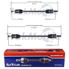 For Honda CR-V 2002-2006 4WD Pair of Rear CV Axle Shafts SurTrack Set