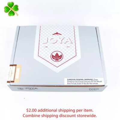 Joya Silver Toro Corona Empty Wood Cigar Box 9'' x 6.75'' x 1.75''