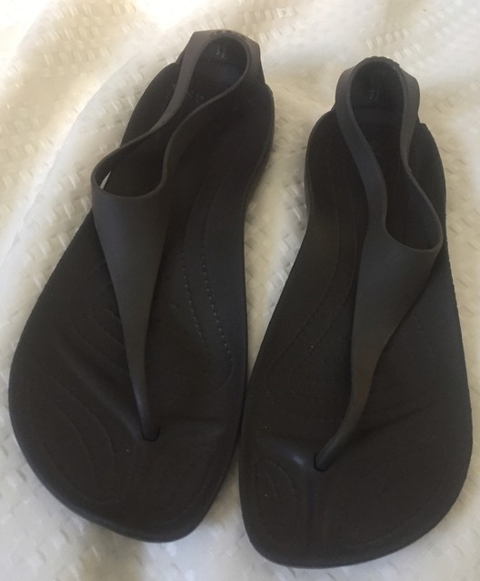 crocs isabella jelly flat black