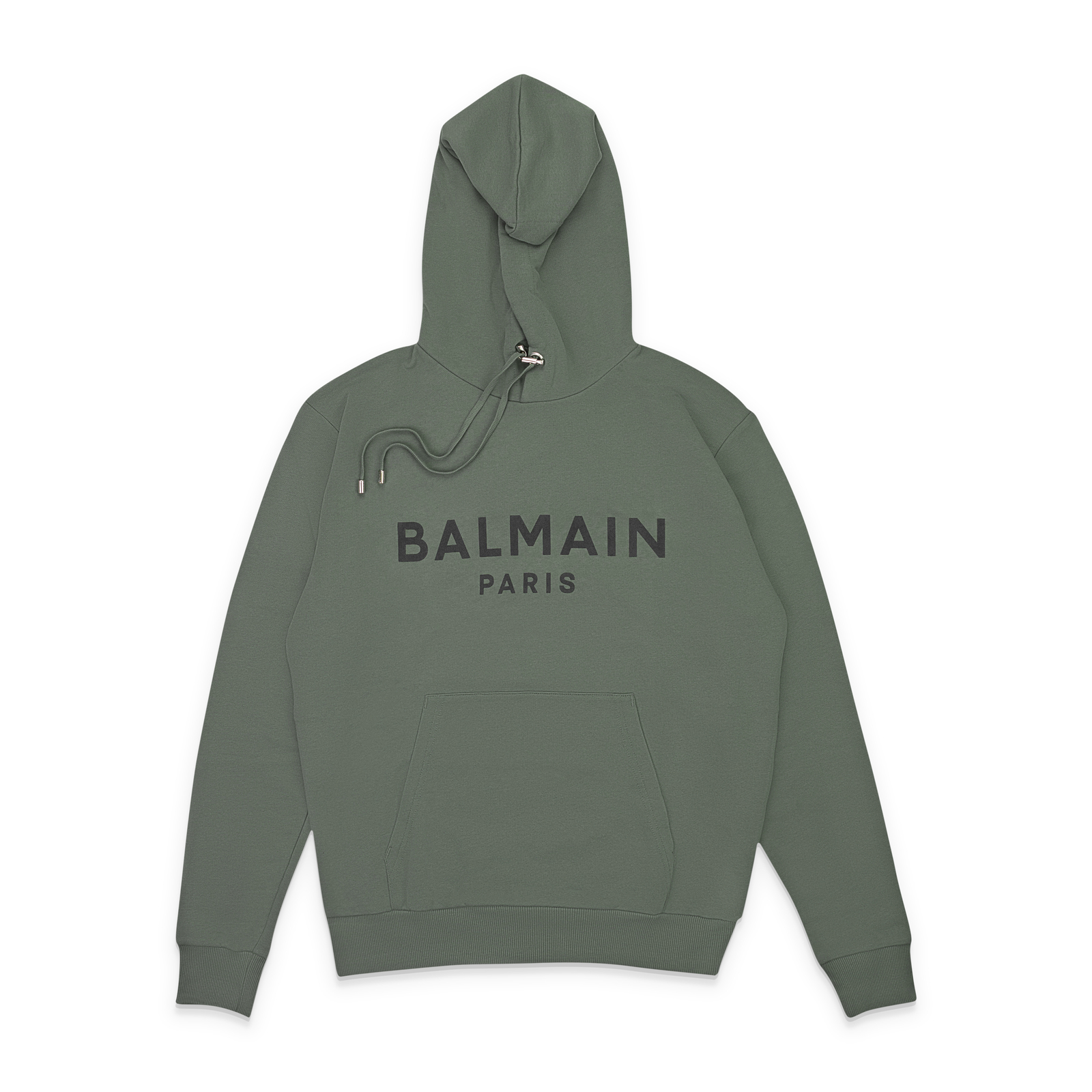 ТОЛСТОВКА С КАПЮШОНОМ BALMAIN С ЛОГОТИПОМ NWT ЗЕЛЕНО-ЧЕРНАЯ РАЗМЕР L 995 86090₽