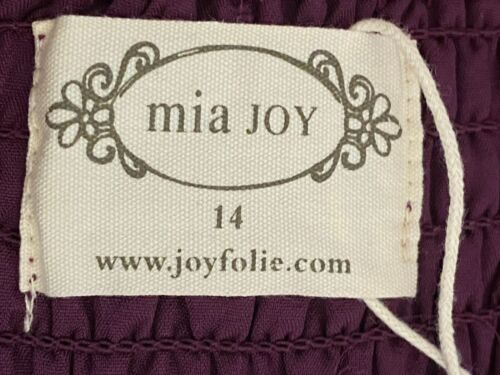 $78 Mia Joy Joyfolie Lilya Square Neck Puff Sleeve Hi-Low Dress | Plum - Picture 15 of 16