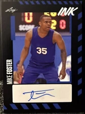 2023-24 Leaf Ink Blue Mike Foster Auto #BA-MF2 Capital City Philadelphia 76ers