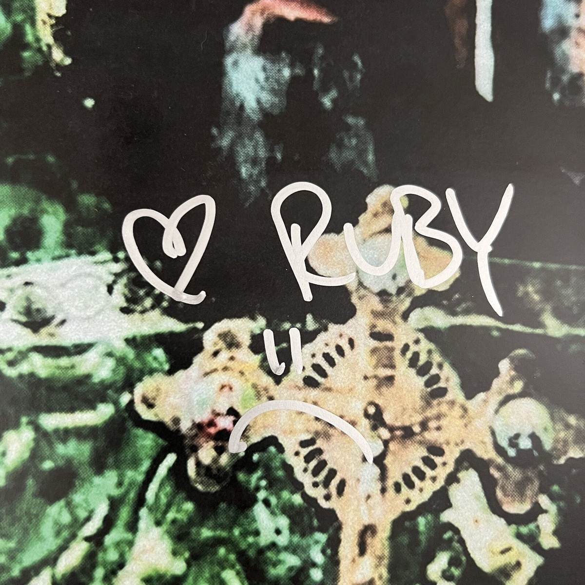 UICIDEBOY$ SIGNED SING ME A LULLABY VINYL RECORD RUBY G59