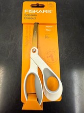 Fiskars 1069766 8" Long 4" Cut Length Offset SoftGrip Titanium Scissors New