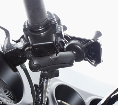 RAM Harley-Davidson Mirror Post Mount for iPhone 15, 15 Plus, 15 Pro Max