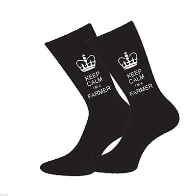 Keep Calm I'm a Famer Herrensocken Fun Neuheit Socken X6V-KC FARMER