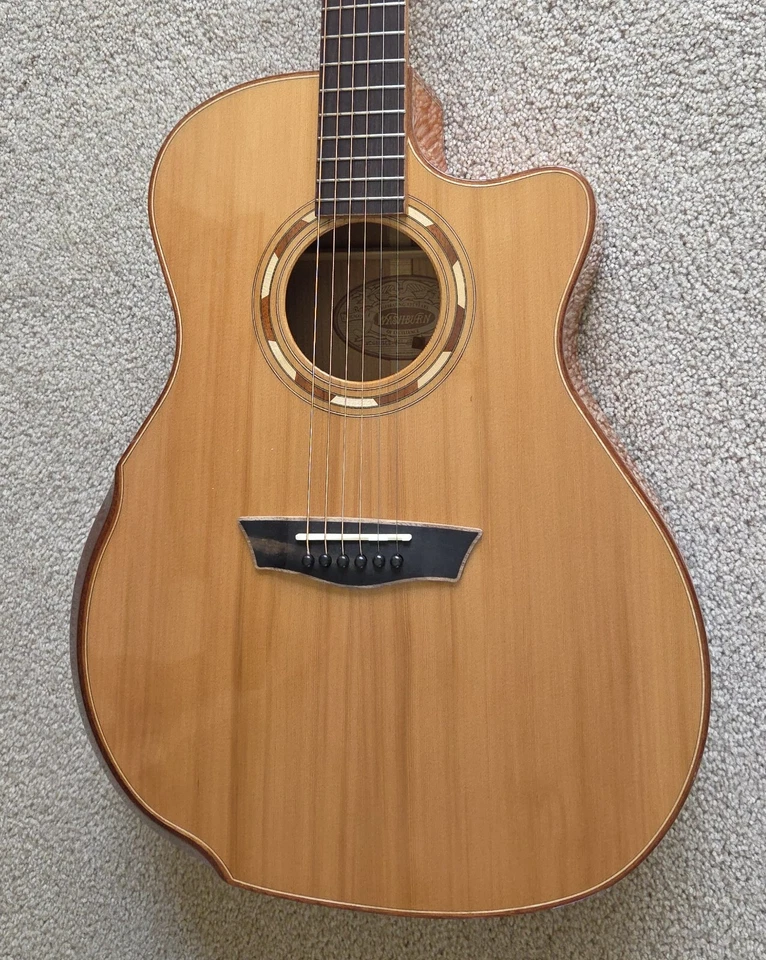 Washburn Comfort G66SCE Spalt Maple Acoustic Electric Guitar, Natural Gloss, NGB - Image 4 of 4