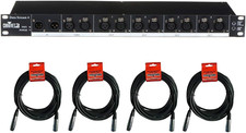 Data Stream 4 DMX-512 Optical Splitter with 4 XLR-XLR Cable Bundle