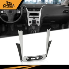 Fit For 2008-2012 Chevy Malibu Radio Dash Bezel Trim Panel Vent Silver/Black