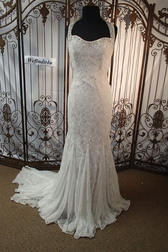 V352W JIM HJELM 8453 SZ 12 IV $4975 ELEGANT WEDDING FORMAL GOWN DRESS - Picture 7 of 10