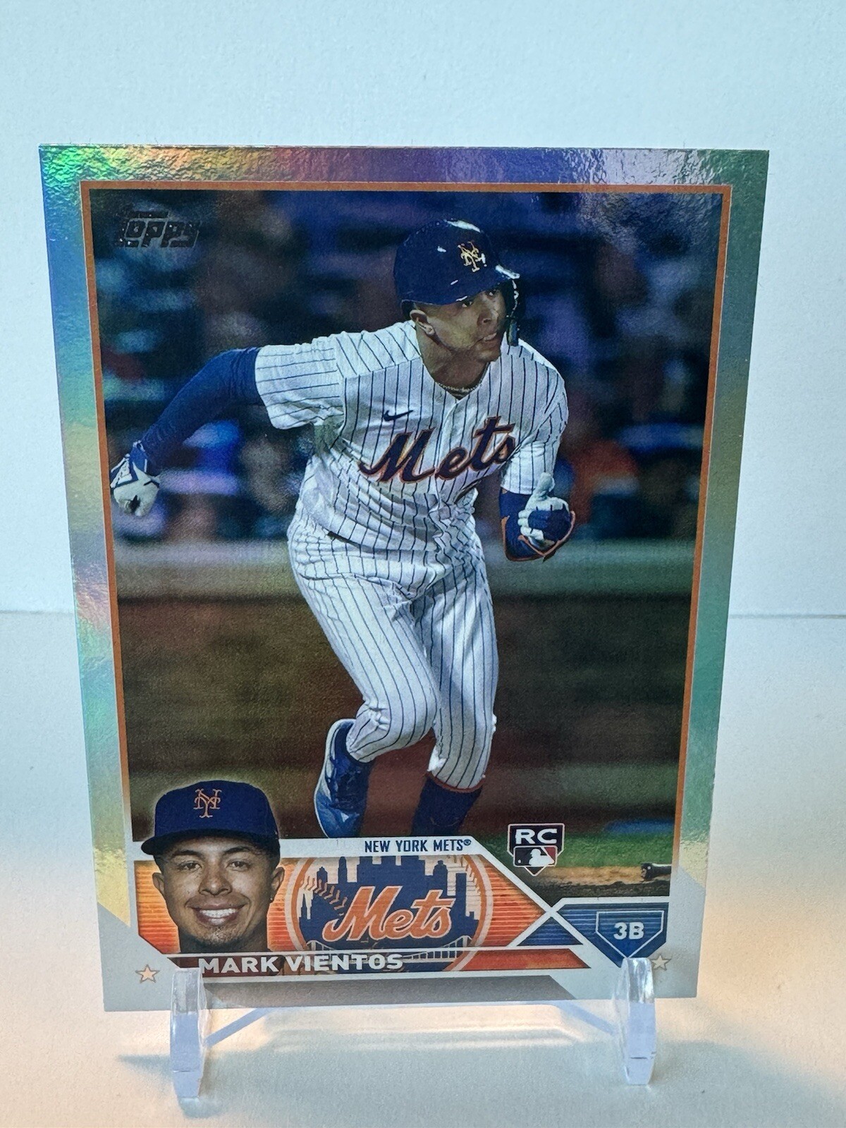 2023 Topps Series 2 MARK VIENTOS Rainbow Foil Parallel Rookie RC #550 - Mets