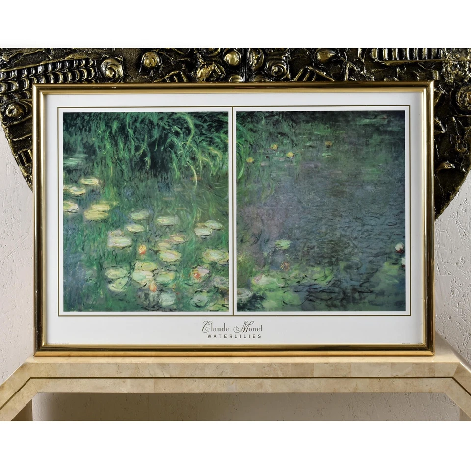 Impresiones impresionistas enmarcadas de nenúfares de Claude Monet y Charles Mundy Foto 4 de 4