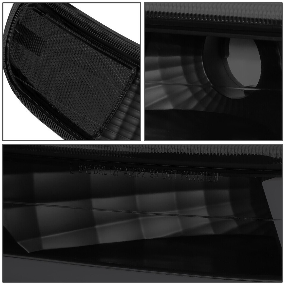 Fit For 99-02 Chevy Silverado 1500 2500 HD LED DRL Headlight+Bumper Signal Lamps Fit For 99-02 Chevy Silverado 1500 2500 HD LED DRL Headlight+Bumper Signal Lamps