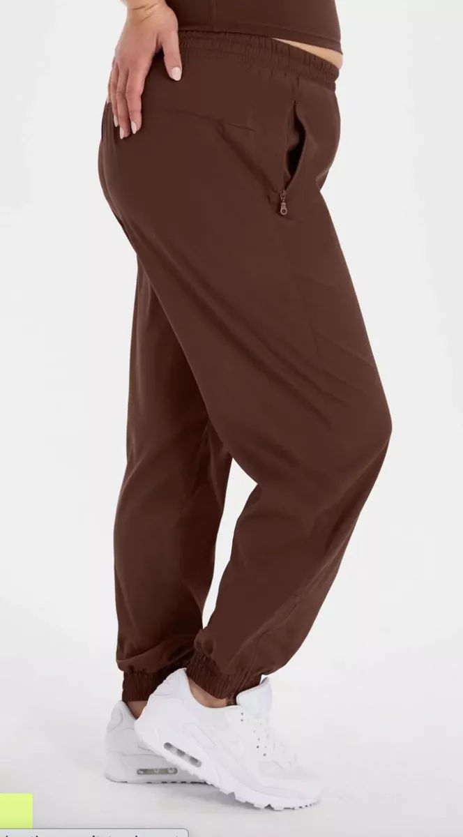 girlfriend collective Summit Track Pant Earth Brown Size M eBay