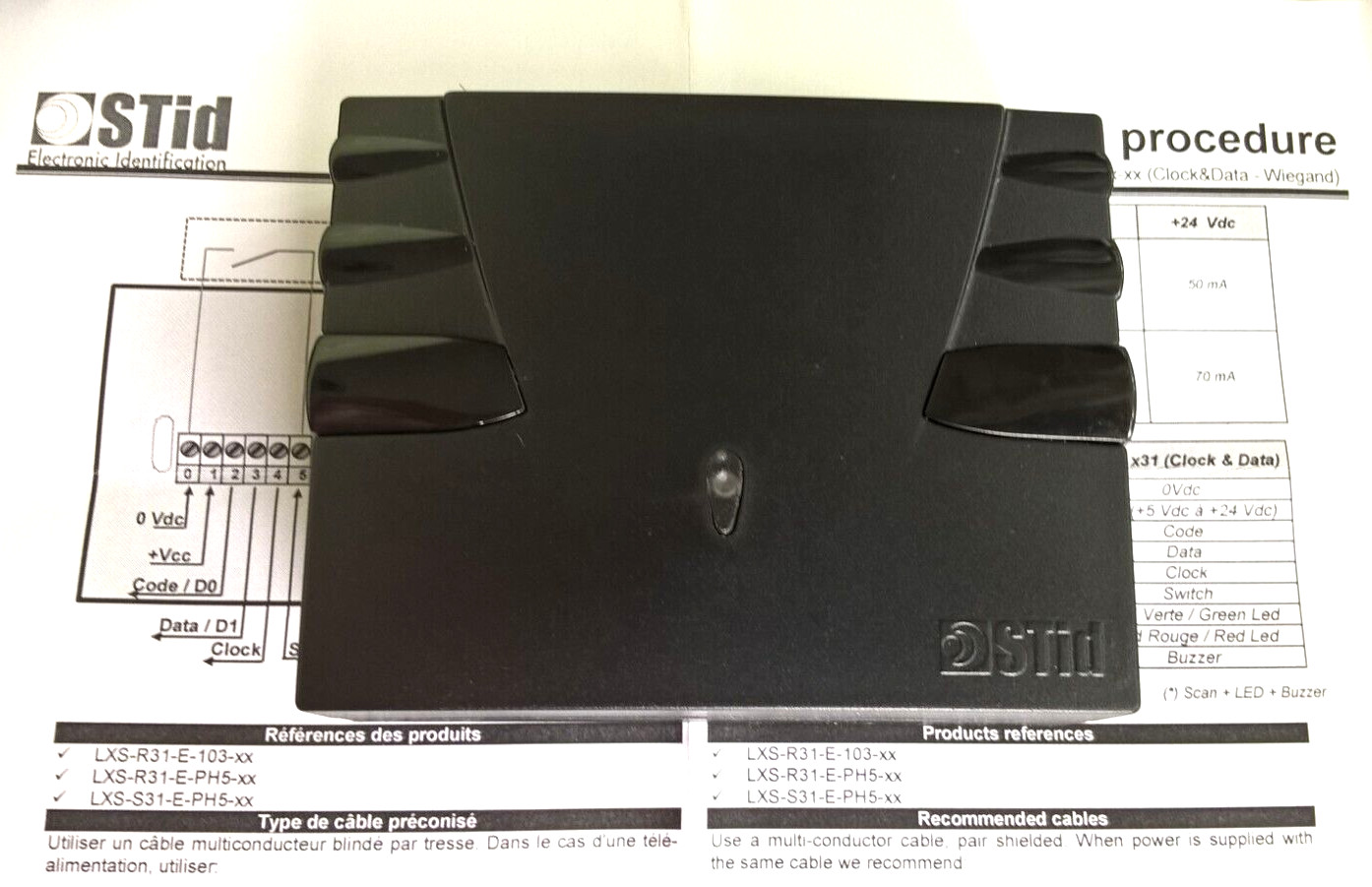 STID Lecteur badge LXSR31EPH52B1 RFID terminal accès NEUF