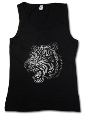 TRIBAL TIGER II DAMEN TANK TOP Kelten keltisch Religion Symbol Tattoo Art Kultur